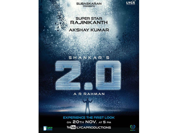 Rajini's 2.0 title design released Rajini's 2.0 title design released