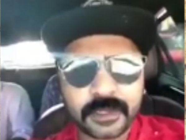 Simbu watched AYM film at a theatre in Chennai Simbu watched AYM film at a theatre in Chennai