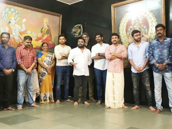 Surya's next movie starts with pooja Surya's next movie starts with pooja