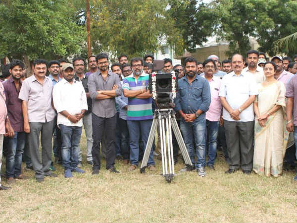 Bairava shooting wrap up with traditional sign Bairava shooting wrap up with traditional sign