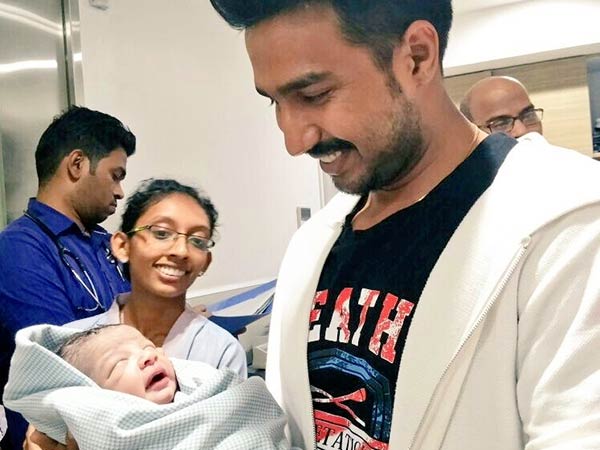 Vishnu Vishal blessed with male baby Vishnu Vishal blessed with male baby