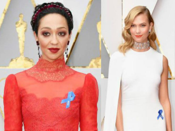 Oscars 2017: Celebs wear blue ribbon to protest Donald Trump's travel ban Oscars 2017: Celebs wear blue ribbon to protest Donald Trump's travel ban