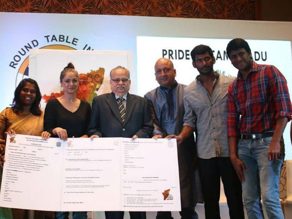 Vishal donates his prize money to farmers Vishal donates his prize money to farmers