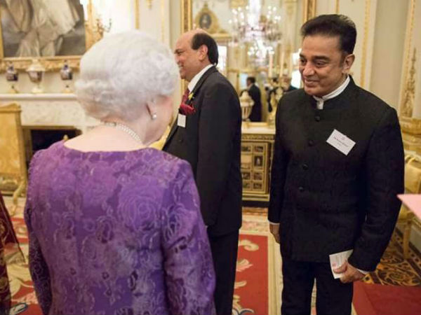 Kamal Hassan meets The Queen Kamal Hassan meets The Queen
