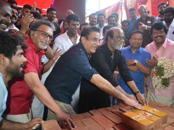Nadigar Sangam building construction work kicks off Nadigar Sangam building construction work kicks off