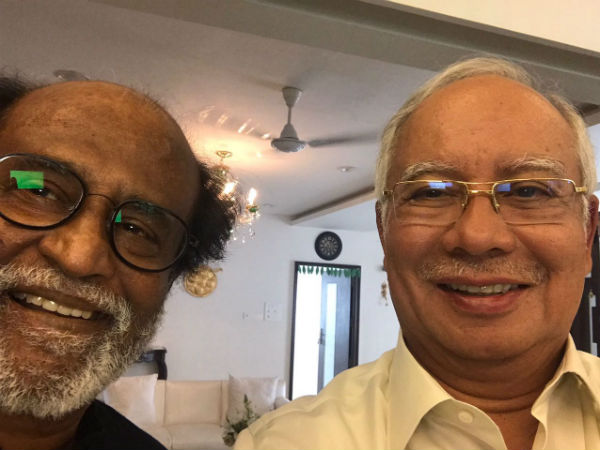 Malaysian PM meets Rajinikanth at Chennai Malaysian PM meets Rajinikanth at Chennai