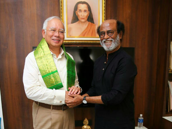 Malaysian PM meets Rajinikanth at Chennai Malaysian PM meets Rajinikanth at Chennai