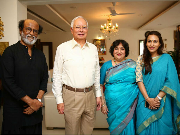 Malaysian PM meets Rajinikanth at Chennai Malaysian PM meets Rajinikanth at Chennai
