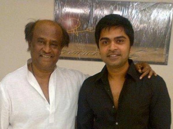 Simbu is on cloud nine because of Rajinikanth Simbu is on cloud nine because of Rajinikanth