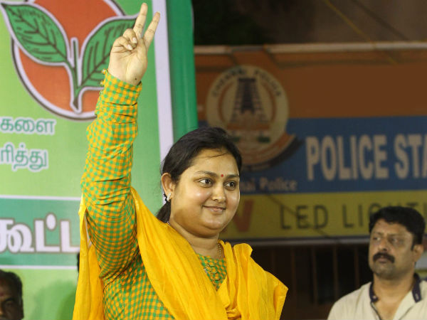 Where is ADMK star campaigner Vindhya? An update Where is ADMK star campaigner Vindhya? An update