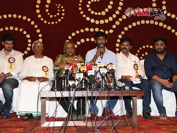 Vishal announces indefinite strike of Tamil Cinema Vishal announces indefinite strike of Tamil Cinema