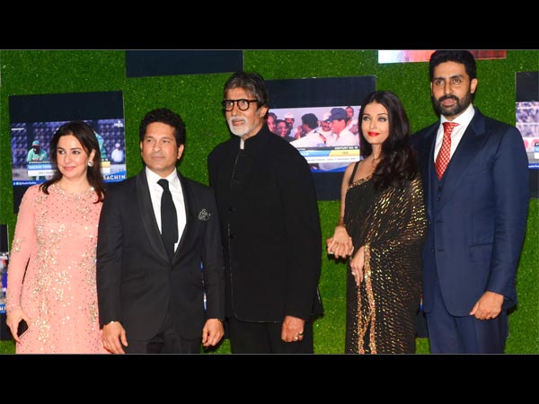 Abhishek Bachchan Gets UPSET When Aishwarya Rai Hugs Sachin Abhishek Bachchan Gets UPSET When Aishwarya Rai Hugs Sachin