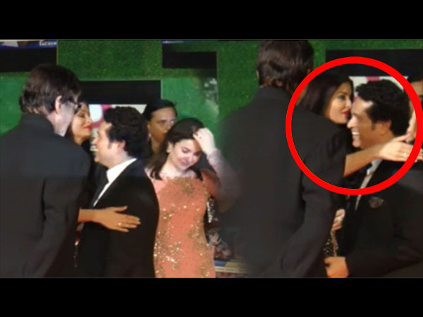 Abhishek Bachchan Gets UPSET When Aishwarya Rai Hugs Sachin Abhishek Bachchan Gets UPSET When Aishwarya Rai Hugs Sachin