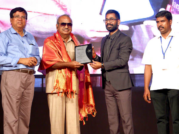 Lifetime achievement award to writer Rajeshkumar Lifetime achievement award to writer Rajeshkumar