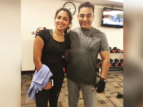 Amala meets Kamal Haasan at gym Amala meets Kamal Haasan at gym