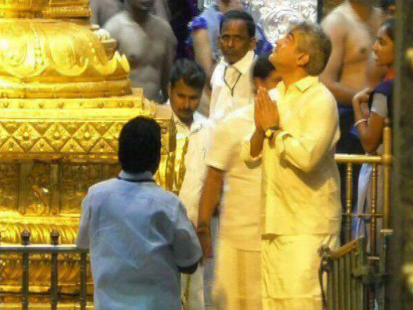 Ajith visits Tirupati temple Ajith visits Tirupati temple