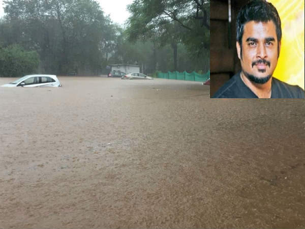 Madhavan stuck in Mumbai floods Madhavan stuck in Mumbai floods