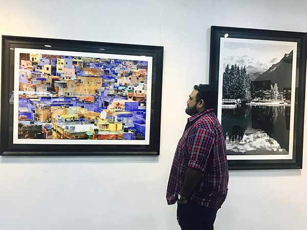 Photographs taken by Ajith are kept in public view Photographs taken by Ajith are kept in public view