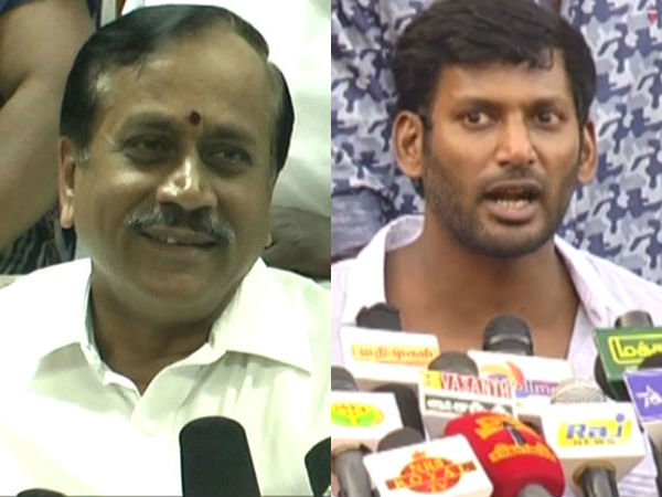Vishal blasts H Raja Vishal blasts H Raja