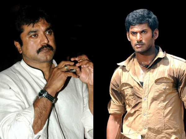 Sarathkumar sings Vishal anthem Sarathkumar sings Vishal anthem