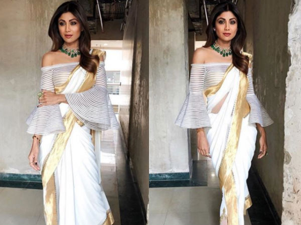 
Shilpa Shetty gets attention on Social media for 'WEARING SAREE' in such a way
