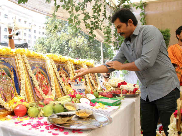 Karthi 17 launches with formal pooja Karthi 17 launches with formal pooja