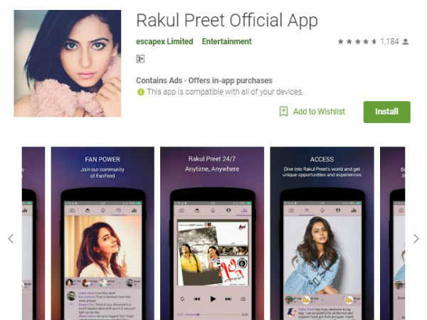 Rakul preet launches mobile app Rakul preet launches mobile app