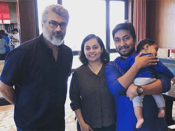 Malayalam actor meets Ajith Malayalam actor meets Ajith