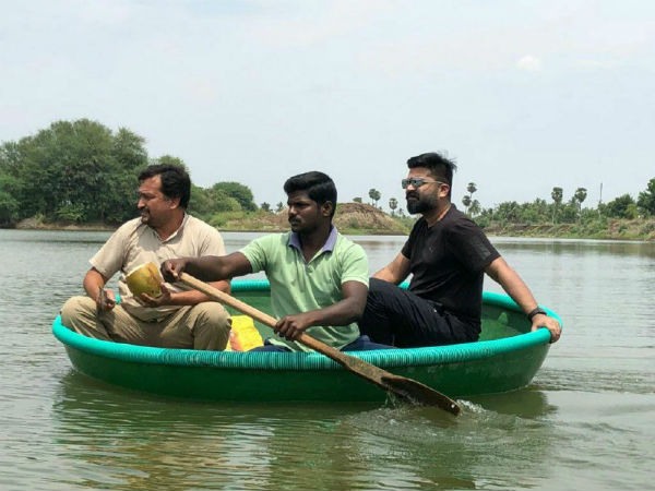 Simbu visits lakes in salem Simbu visits lakes in salem