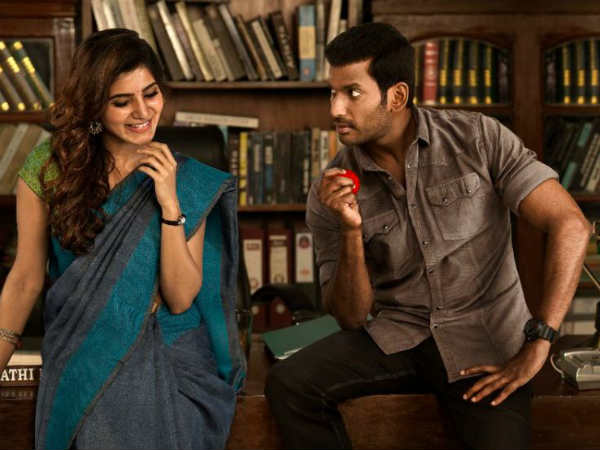 No duet songs in Irumbuthirai movie No duet songs in Irumbuthirai movie