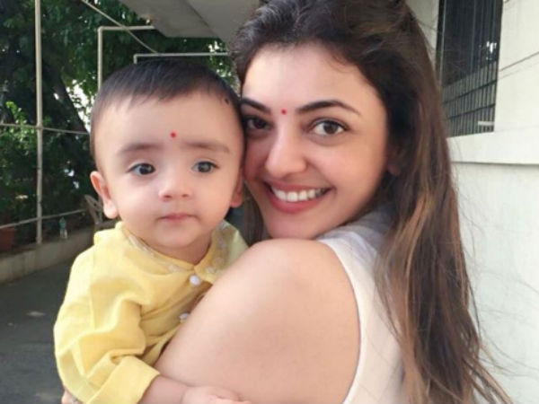 Kajal Agarwal posts nephews photos on instagram Kajal Agarwal posts nephews photos on instagram