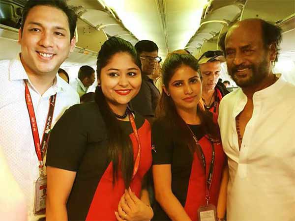 Rajinikanth on his way to Darjeeling shooting his next with Karthiksubbaraj Rajinikanth on his way to Darjeeling shooting his next with Karthiksubbaraj