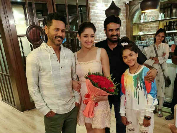 Actress Sayyeshas birthday party Actress Sayyeshas birthday party