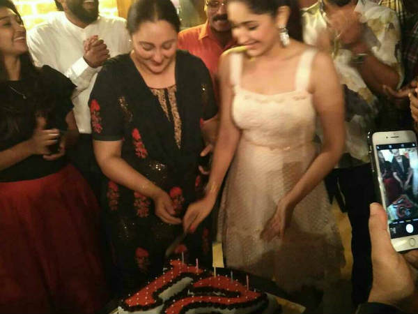 Actress Sayyeshas birthday party Actress Sayyeshas birthday party