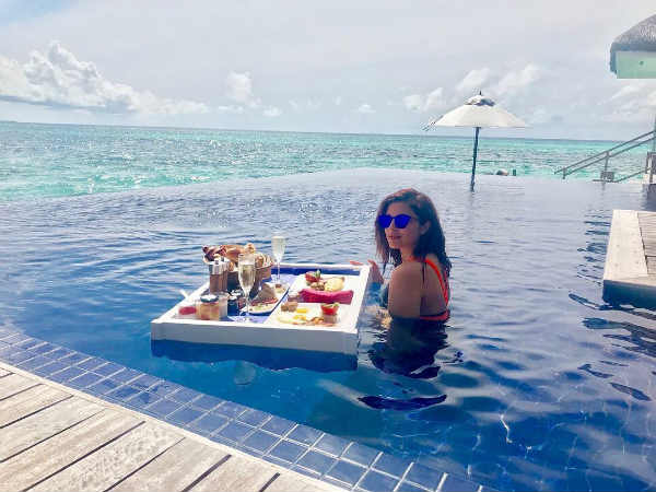 Parineeti Chopras floating breakfast! Parineeti Chopras floating breakfast!