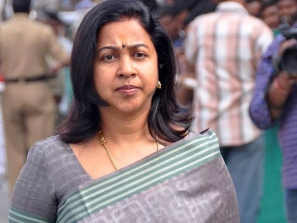 Not able to be part of Karunanidhi Appas last journey: Radhika Sarathkumar Not able to be part of Karunanidhi Appas last journey: Radhika Sarathkumar