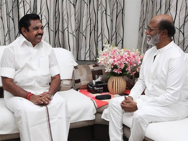 Rajini meets CM Palanisamy Rajini meets CM Palanisamy