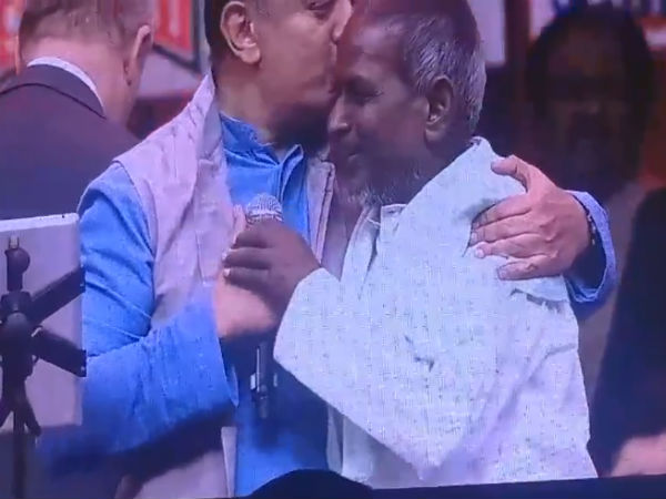 Ilaiyaraaja 75: Isaignani makes fun of Kamal Haasan Ilaiyaraaja 75: Isaignani makes fun of Kamal Haasan
