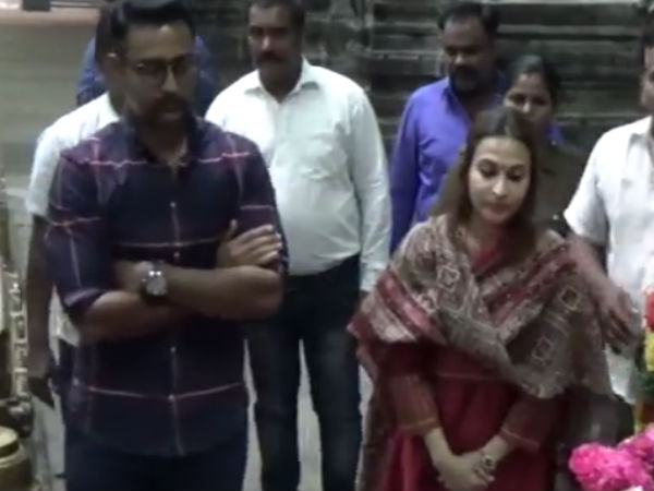 Prasanna, Aishwarya Dhanush visit Srivilliputhur temple Prasanna, Aishwarya Dhanush visit Srivilliputhur temple