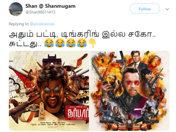 Darbar poster inspired from Killing Gunther? Darbar poster inspired from Killing Gunther?