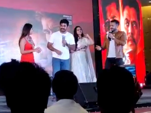 Amisha Narwal make Vijay Antony dance on the stage Amisha Narwal make Vijay Antony dance on the stage