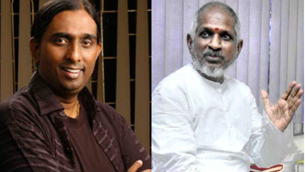 Greet Ilayaraja with a heart-Composer Dhina Greet Ilayaraja with a heart-Composer Dhina