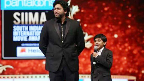 Actor Jayam Ravi and his Son Master Arav gets SIIMA Awards Actor Jayam Ravi and his Son Master Arav gets SIIMA Awards