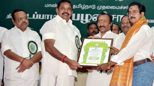 Cinema PRO Nellai Sundararajan receives Kalaimamani award from CM Cinema PRO Nellai Sundararajan receives Kalaimamani award from CM