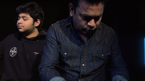 A.R.Rahman with his son A.R.R.Ameen composed Music viral on social media A.R.Rahman with his son A.R.R.Ameen composed Music viral on social media