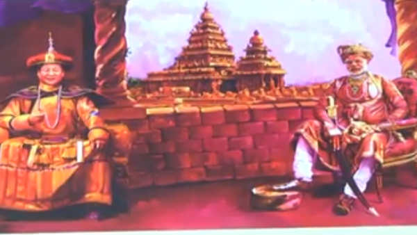 China president visits India Artist Sreethar painting Modi