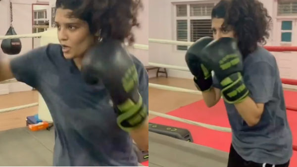 Rithika singh kick boxing practicing video tells something indirectly Rithika singh kick boxing practicing video tells something indirectly