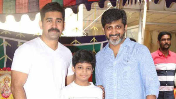 Director Mohan Rajas son Pranav mohan introduced in tamizharasan movie Director Mohan Rajas son Pranav mohan introduced in tamizharasan movie