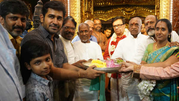 Director Mohan Rajas son Pranav mohan introduced in tamizharasan movie Director Mohan Rajas son Pranav mohan introduced in tamizharasan movie