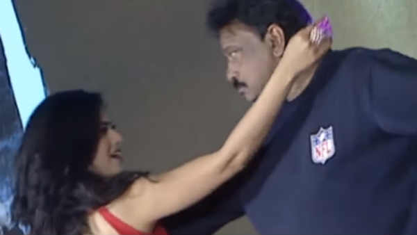 Ram Gopal Varma caught dancing with Beautiful heroine Ram Gopal Varma caught dancing with Beautiful heroine